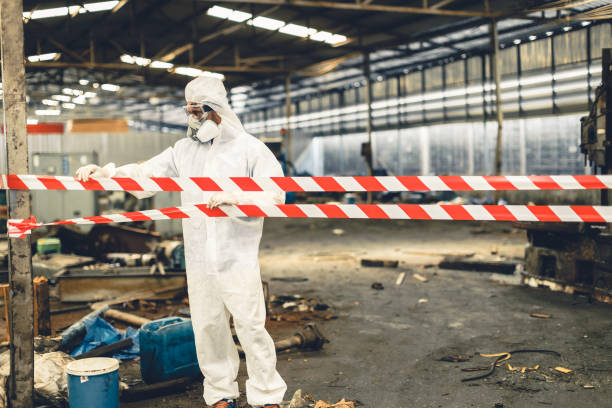 Professional Drug Lab Cleanup technician working in South Dennis, MA